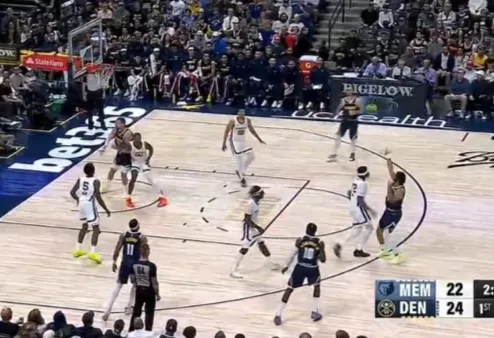 v站体育-默里弧顶三分一箭穿心再中，个人首节已砍下11分